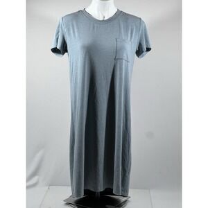Free Fly Mens Bamboo T Shirt Small Blue Performance Short Sleeve